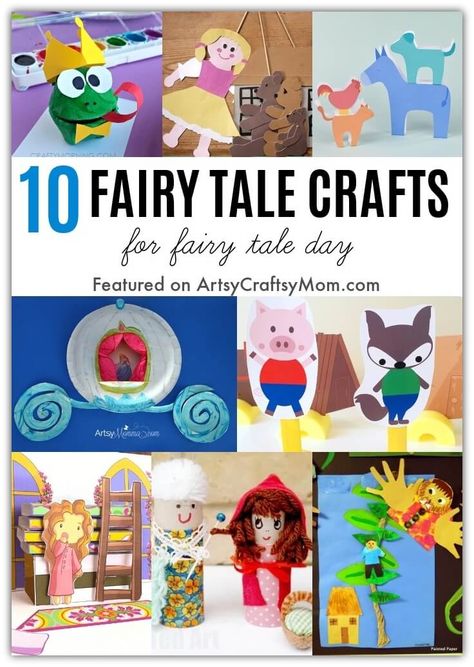 Fairy Tale Crafts For Kids, Fairy Tales Lesson Plans, Fairy Tales Preschool Activities, Fairy Tale Projects, Fairytale Lessons, Fairy Tales Preschool, Original Fairy Tales, Fairy Tale Activities, Fairy Tale Crafts