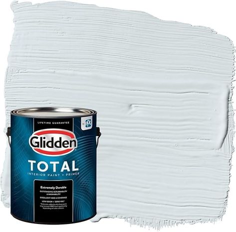 Glidden Total Interior Wall Paint & Primer All-in-One, Blue Smoke/Blue, Eggshell, 1 Gallon - Amazon.com Interior Wall Paint, Paint Primer, Interior Wall, Wall Paint, Egg Shells, Interior Walls, Interior Paint, All In One, Paint