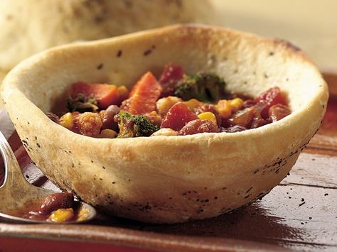 Easy Bread Bowls Easy Bread Bowls, Bread Bowls Recipe, Edible Bowl, Bread Bowl Recipe, Frozen Bread Dough, Dip Bowls, Dried Basil, Bread Bowl, Bread Maker