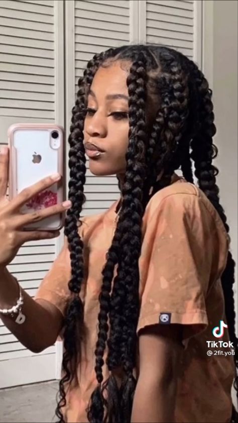 3b Hair, Girls Hairstyles Braids, Girls Braids, Long Braids, Baddie Hairstyles, Box Braids Hairstyles, Braids For Black Hair, Grunge Hair, Black Girls Hairstyles