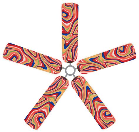 Fan Blade Designs Swirling Rainbow Ceiling Fan Blade Covers * Want to know more, click on the image.(It is Amazon affiliate link) #CeilingFansIdeas Ceiling Fan Blade Covers, Rainbow Ceiling, Painted Fan Blades, Fan Blade Art, Ceiling Fan Cover, Rainbow Fan, Cleaning Ceiling Fans, Decorative Ceiling Fans, Ceiling Fan Makeover