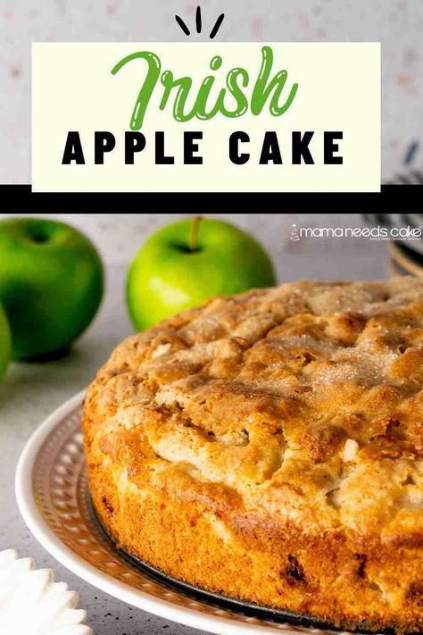 Irish Dessert, Apple Bar Recipes, Irish Cake, Irish Dinner, Irish Apple Cake, Moist Apple Cake, Irish Desserts, Irish Recipes Traditional, Apple Spice Cake