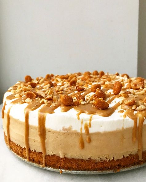 Peanut Butter Mousse Cake, Anniversary Dessert, Peanut Cake, Turning Three, Peanut Butter Dessert Recipes, Three Year Anniversary, Mousse Cake Recipe, Mousse Cakes, Peanut Butter Snacks