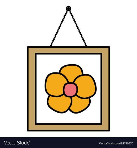 Square Objects, Picture Frame Clipart, Flower Drawing For Kids, Square Cartoon, Square Clipart, Square Picture Frame, Square Drawing, Picture Flower, Shapes Flashcards