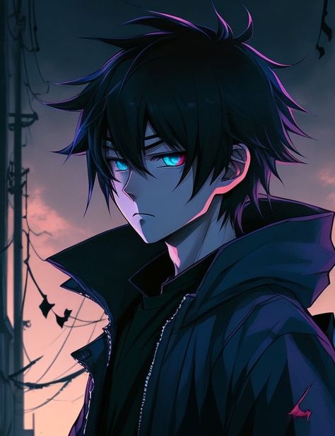 Black Hair Anime Guy, Gaming Profile Pictures, Konosuba Wallpaper, Anime Picture Hd, Anime Photo Profile Dark, Anime Boy Hair, Anime Smile, Image Swag, Dark Anime Guys