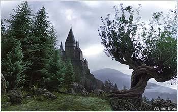 The Whomping Willow has a secret passage leading from the Hogwarts grounds to the Shrieking Shack in Hogsmeade. Chris Columbus, Images Harry Potter, The Prisoner Of Azkaban, Hogwarts Aesthetic, Hogwarts Castle, Prisoner Of Azkaban, Harry Potter Theme, Harry Potter Aesthetic, Harry Potter Movies