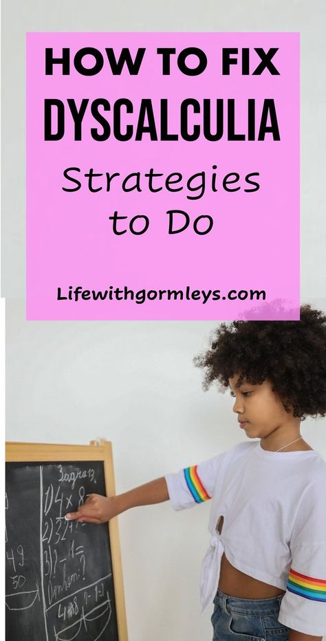 Dyscalculia is a learning disability related to challenges in math. Want to learn how to fix dyscalculia? See some helpful strategies here. 
#dyscalculia #specialneeds #learningdisability #earlychildhoodeducation #parenting Dyscalculia Strategies, Learning Disabilities Strategies, Sped Math, Touch Math, Dyslexic Students, Teaching Math Strategies, Learning Disorder, Dysgraphia, Math Tutorials