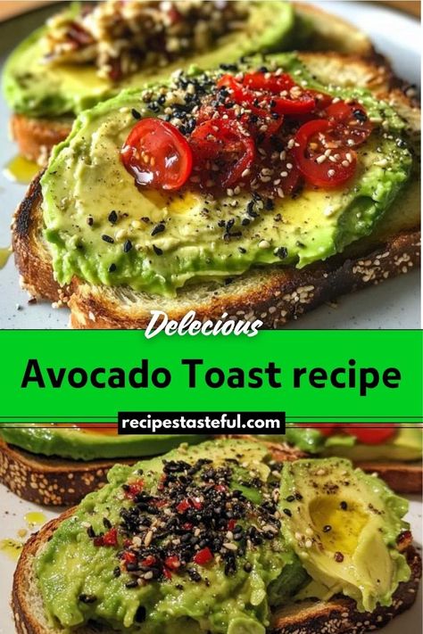 Avocado toast is a quick and delicious meal featuring creamy mashed avocado spread on crispy toasted bread. It’s a simple yet versatile dish that can be customized with various toppings to suit your taste. Best Avocado Toast Recipe, Toast Recipe Breakfast, Simple Avocado Toast, Avocado Toast Breakfast, Traditional Thanksgiving Recipes, Avocado Spread, Mash Recipe, Easy Thanksgiving Recipes, Avocado Toast Recipe