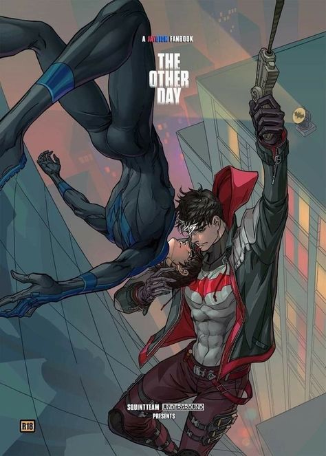 Jason Todd X Nightwing, Night Wing X Red Hood, Nightwing X Deathstroke, Night Wing And Red Hood, Nightwing X Red Hood, Jaydick Fanart, Nightwing And Red Hood, Redhood Nightwing, Nightwing Fanart