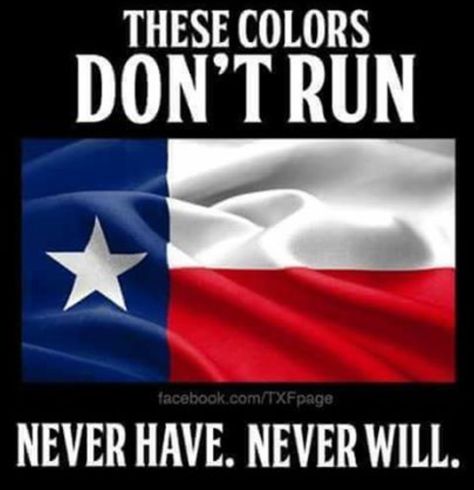 These Colors Don’t Run ... Never Have, Never Will Livingston Texas, Texas Quotes, Texas Party, Personal Philosophy, Texas Humor, Only In Texas, Texas Strong, Texas Life, Republic Of Texas