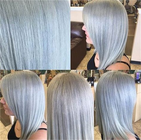 Silver and Smoke with Wella Formula - Hair Color - Modern Salon Pelo Color Ceniza, Silver Hair Color Formula, Silver Toner, Wella Toner, Hair Salon Names, Wella Hair Color, Hair Toner, Hair Color Formulas, Silver Hair Color