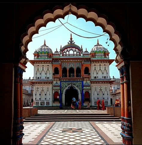 Janakpur Temples, Janaki Temple, Sita Photo, Ram Sita Photo, Temple Drawing, Ram Sita, Ig Post, Post Ideas, Nepal