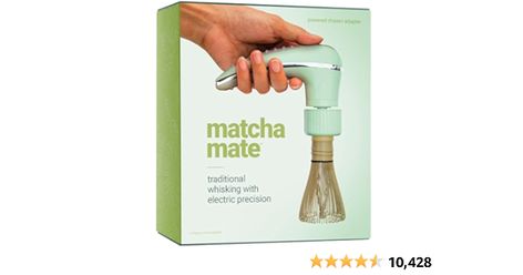 Matcha Mate Electric Powered Bamboo Whisk - Traditional Whisking with Electronic Precision - Rechargeable Portable Matcha Tea Frother, Stirrer, Mixer, Making Machine Set Accessories Kit - Macha Gift Jade Leaf Matcha, Bamboo Whisk, Morning Matcha, Ceremonial Grade Matcha, Matcha Whisk, Green Tea Cups, Japanese Matcha, Matcha Green Tea Powder, Green Tea Powder