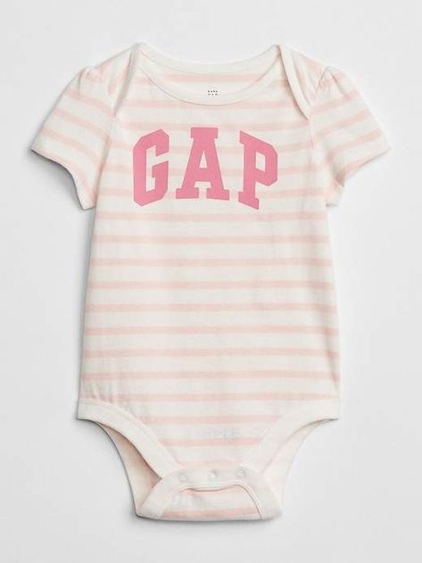 GAP Baby Logo Stripe Bodysuit #babygirl, #gap, #promotion Toddler Swag, Baby Logo, Gap Logo, Striped Bodysuit, Carters Baby Boys, Baby Outfits, Baby Body, Baby Gap