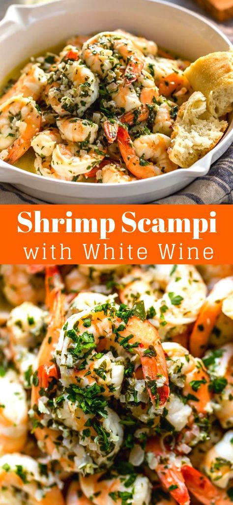 Scampi Shrimp, Bread For Dipping, Shrimp Scampi Recipe, Scampi Recipe, Shrimp Appetizers, Shrimp Recipes For Dinner, Shrimp Recipes Easy, Shrimp Dishes, Shrimp Scampi