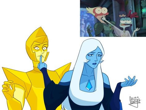 Yellow Diamond Steven Universe, Blue Diamond Su, Sapphire Steven Universe, Blue Diamond Steven Universe, Steven Universe Lapidot, Steven Universe Ships, Diamond Comics, Steven Universe Diamond, Pearl Steven