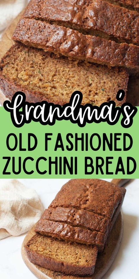 This old fashioned zucchini bread recipe (just like your grandmother would make) is a great way to use up any extra zucchini from your summer garden. This vintage quick bread recipe is easy to make and ultra moist too! Easy Moist Zucchini Bread, Amish Zucchini Bread Recipe, Moist Zucchini Bread Recipes, Zuccinni Recipe, Zucchini Bread Recipes Moist Easy, Zucchini Recipes Bread, Best Zucchini Bread Recipe, Extra Zucchini, Poppyseed Bread