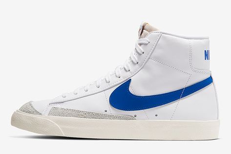 The Nike Blazer Mid ’77 Returns In Vintage Specifications Nike Blazer Mid 77 Women, Nike Blazer Shoes, Nike Blazer Mid 77 White, Zapatillas Nike Air Force, Nike Blazer 77, Blazer Shoes, Nike Air Max Motion, Blazer 77, Blazer Mid 77 Vintage