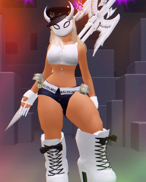 ROBLOX IS ON SOME OTHER STUFF!!! WITH Allowing ME TOO MAKE AN Almost PERFECT IMVU CHARACTER BAHAHA.. 🤣 Thick Roblox Avatar, Roblox Fits Codes, Minecraft M, Roblox Avatar Ideas, Skins Roblox, Roblox Ava, Skin Roblox, Roblox Skin, Roblox Skins