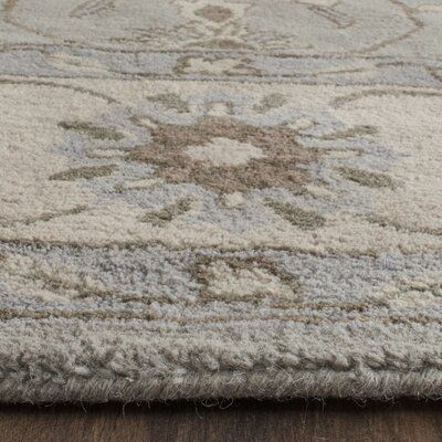 Birch Lane™ Heritage Alessandro Wool Beige/Gray Area Rug Rug Size: Rectangle 9' X 12" French Country Rugs, Farmhouse Dining Room Rug, Hooked Wool, Rug Direct, Area Rug Sizes, Gray Area Rug, Heritage Collection, Rugs Size, Dining Room Rug