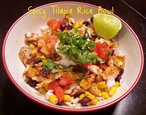 Rice Bowl Recipe, Broccoli Sauteed, Blackened Tilapia, Rice And Beans Recipe, Chili Spices, Lent Recipes, Rice Bowls Recipes, Healthy Cake Recipes, Healthy Cake