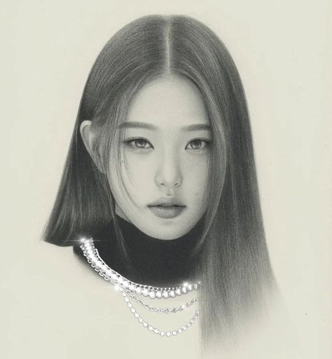 Wonyoung Portrait, Simple Drawing Ideas, Anime Eye Makeup, Alphabet Art Print, Tears Art, Portrait Pencil, Pretty Bike, Beauty Art Drawings, Easy Doodle Art