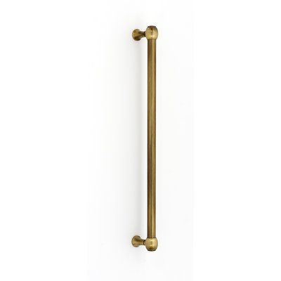 Alno Inc 12" Center to Center Bar Pull Finish: Antique English Matte Kitchen Knobs And Pulls, Hardware Kitchen, Kitchen Knobs, Basement Kitchen, Towel Bars, Kitchen Hardware, Appliance Pull, Cabinet And Drawer Pulls, Unlacquered Brass