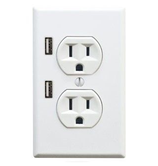 Must buy Usb Outlet, Outlet Cover, Gadgets And Gizmos, Wall Outlets, Cool Tech, Power Outlet, Outlet Covers, Household Hacks, Home Hacks