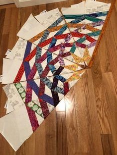 Dancing Ribbons Quilt, Dancing Ribbons, Free Dancing, Paper Pieced Quilt Patterns, Ribbon Quilt, String Quilt, Foundation Paper Piecing Patterns, Paper Pieced Quilt, Strip Quilts