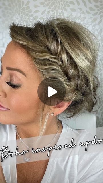 Updos For Short Hair Wedding, Meduim Length Hair, Updos For Medium Length Hair Tutorial, Boho Short Hair, Ashley Erickson, Fine Hair Updo, Short Hair Updo Tutorial, Easy Updos For Medium Hair, Medium Length Updo