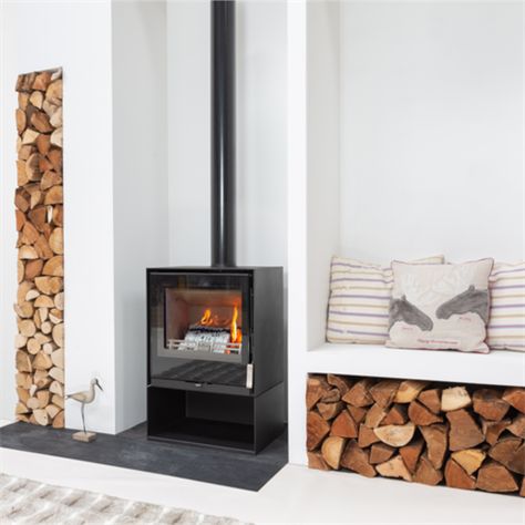 Show details for Christon 550 Logstore Freestanding Stove Fireplace Ideas, Freestanding Fireplace Living Rooms, Freestanding Fireplace Ideas, Fireplace Wood Burning, Wood Stove Ideas, Woodburning Stove Fireplace, Corner Stove, Wood Burning Stoves Living Room, Stove Ideas