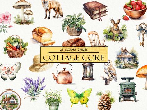 Farmcore Aesthetic, Country Sublimation, Watercolor Cottage, Cottage Images, Wolf Background, Art Deco Patterns, Aesthetic Nature, Dinosaur Background, Chinese Patterns