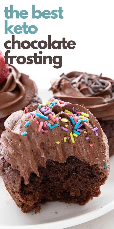 Look no further for the perfect keto chocolate frosting. This sugar-free recipe is smooth and creamy, with rich chocolate flavor. And it takes only 10 minutes to make! Keto Chocolate Frosting, Best Chocolate Frosting Recipe, Chocolate Frosting Recipe, Sugar Free Frosting, Keto Snacks Easy, Keto Cupcakes, Apple Pie Recipe Easy, Keto Baking, Chocolate Frosting Recipes