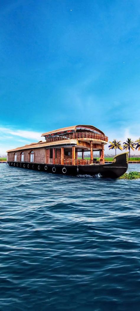 House Boat Kerala, Original Iphone Wallpaper, Nature View, Beach Wallpaper, Beautiful Landscape Wallpaper, Beautiful Photos Of Nature, Homescreen Wallpaper, Landscape Wallpaper, Background For Photography