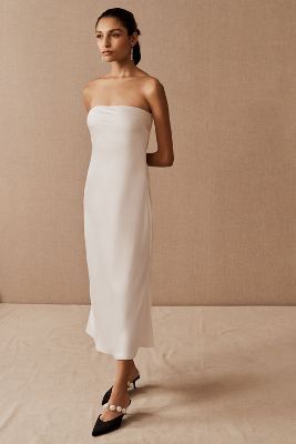 Sachin & Babi Aubrey Dress | Anthropologie Anthropologie Wedding, Minimalist Silhouette, Statement Accessories, Satin Gown, Flattering Dresses, Little White Dresses, Rehearsal Dinner, Chic Wedding, Satin Dresses