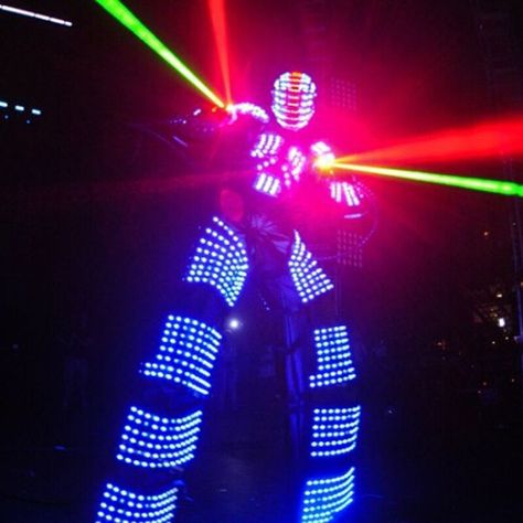 Led Light Costume, Robot Clothes, Led Robot, Robot Costume, Led Costume, Robot Costumes, Robot Suit, Led Clothing, Light Suit