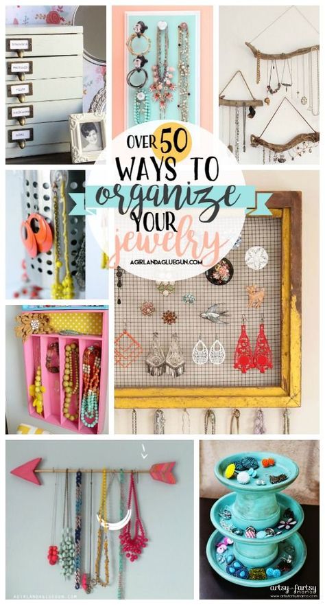 Organize Jewelry Ideas Diy, Organizing Jewelry Ideas, Jewellery Storage Diy, Jewelry Organizing Ideas, Girls Jewelry Organization, Jewelry Storage Ideas, Diy Jewelry Organizer, Organize Jewelry, Jewelry Storage Diy