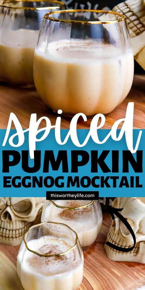 Non Alcoholic Eggnog Drinks, Eggnog Alcoholic Drinks, Pumpkin Coffee Recipe, Pumpkin Eggnog, Alcoholic Eggnog, Pumpkin Drink, Eggnog Drinks, Spiced Eggnog, Holiday Eggnog