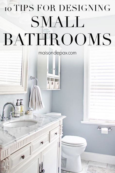 Tips for a Small Bathroom Renovation: If you are looking for ideas to inspire a small, but beautiful bathroom makeover, this post is for you! I share how I made design choices in our bathroom renovation to save on space and money without sacrificing style. #bathroomrenovation #masterbath Bathroom Paint Colors, Chic Bathrooms, Trendy Bathroom, Grey Bathrooms, Bath Room, Trendy Kitchen, Bathroom Colors, Painting Bathroom, Room Paint