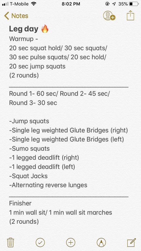 Leg day. 🔥🔥🔥🔥 Leg Day Workout List, Leg Day Workout At Home, Leg Day Workout, Squat Hold, Pulse Squats, Workout List, Leg Day Workouts, Body Workout Plan, Jump Squats