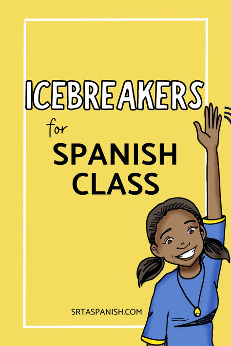 Are you looking for some EASY icebreakers for Spanish class? Check out some getting to know you activities for your middle school and high school Spanish classes! Click to see them all. Spanish Class Decor, Middle School Spanish Activities, Learning Specialist, Spanish Teacher Resources, Spanish Classroom Activities, Get To Know You Activities, Homeschool Spanish, Middle School Spanish, School Prep