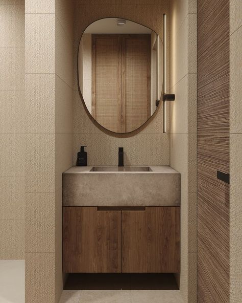 SVER STUDIO/Interior Design/Moscow, apartment, shower room Shower Room Design, Beige Apartment, Moscow Apartment, Japandi Bathroom, Black Bedroom Design, Japandi Interiors, Guest Bedroom Design, Japandi Interior, Luxury House Interior Design