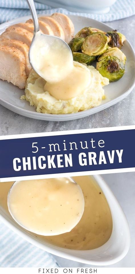 How To Make Chicken Gravy From Broth, Homemade Gravy For Chicken, Chicken Dripping Gravy, Easy Chicken Gravy From Broth, Quick Easy Gravy, Chicken Gravy Better Than Boullion, Low Sodium Chicken Gravy, Chicken Gravy From Bullion, Gravy With Chicken Stock