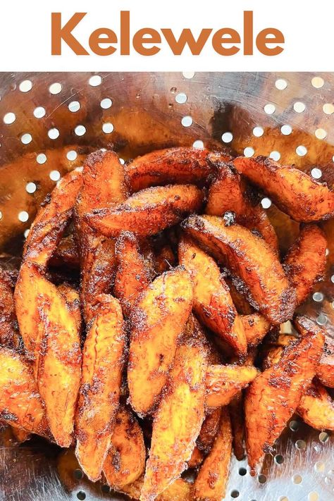 This plantain snack is made from ripe plantains which are spiced and then deep fried. Kelewele is great with groundnuts (peanuts). Sea Salt Recipes, Fried Plantain, Ghanian Food, Salt Recipes, Ripe Plantain, Anise Seed, Plantains Fried, Chilli Powder, Easy Food To Make