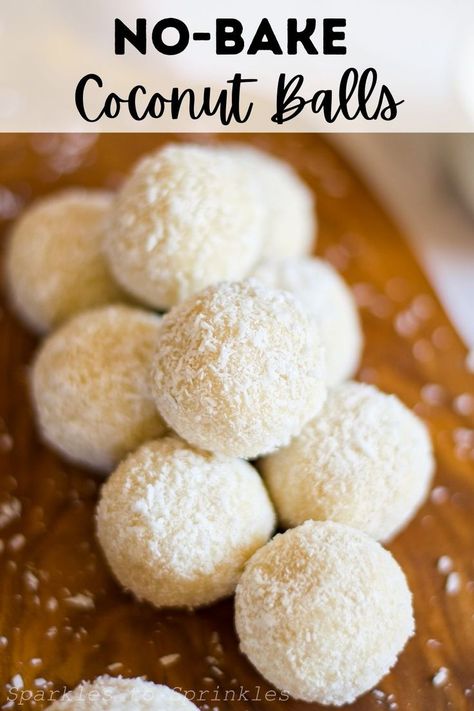 No-bake coconut balls are so easy to make as they combine almond flour, coconut milk, and maple syrup that is then rolled in delicious coconut flakes. This simple treat takes about 10 minutes to prepare and is keto-friendly, Vegan, Gluten-free, dairy-free, and nut-free. Coconut Snacks, Nut Free Snacks, Coconut Truffles, Coconut Bites, Dairy Free Treats, Coconut Balls, Classic Recipes, Coconut Almond, Mouthwatering Recipes