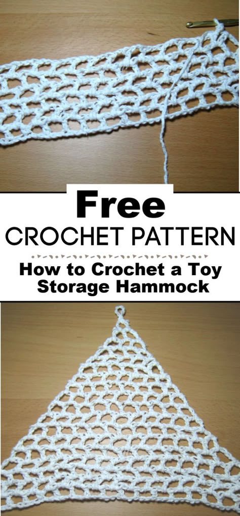 Crochet Stuffed Animal Hammock Free, How To Crochet A Toy Hammock, Corner Hammock Crochet Pattern, Toy Net Crochet Pattern, Stuffy Hammock Crochet, Crochet Hammock Pattern Free Toy Storage, Crochet Storage Hammock Free Pattern, How To Crochet A Stuffed Animal Hammock, Crochet Stuffed Animal Storage