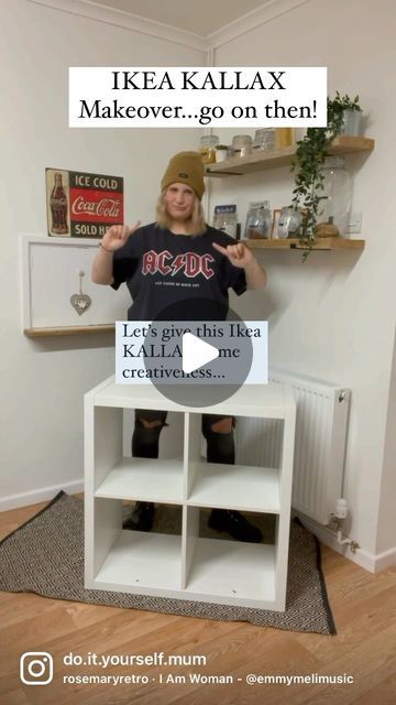 Kallax Makeover, Cubby Makeover, Ikea Cubes, Ikea Furniture Makeover, Diy Toddler Bed, Ikea Makeover, Ikea Crafts, Ikea Kallax Hack, Bedroom Hacks