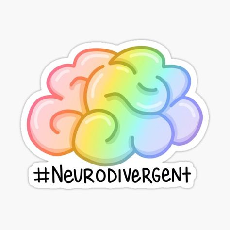 Neurodivergent Aesthetic Art, Neurodivergent Aesthetic Wallpaper, Neurodivergent Design, Disabilities Poster, Neurodivergent Aesthetic, Neurodiversity Symbol, Neurodivergent Art, Neurodiversity Is Beautiful, Brain Anatomy And Function