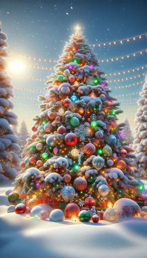 Christmas Wallpaper For Android Phone, Xmas Wallpaper Phone Backgrounds, Christmas Landscape Wallpaper, Picture Of Christmas Tree, Beautiful Christmas Pictures, Backgrounds For Christmas, Christmas Trees Wallpaper, Trisha Romance, Christmas Images Wallpaper