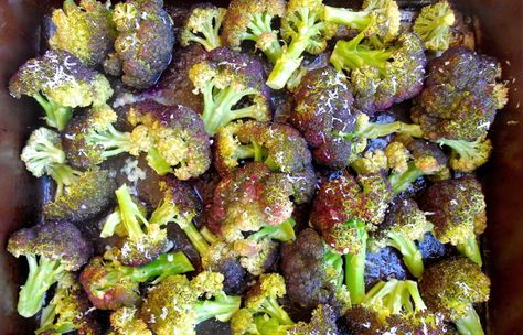 broccoliroasted Roasted Broccoli With Vinegar Mustard Glaze, Broccoli Olive Oil Garlic Pasta, Whole Roasted Broccoli Head, Garlic And Olive Oil Pasta With Broccoli, Pasta Broccoli Garlic And Oil, Mediterranean Cookbook, Garlic Roasted Broccoli, Broccoli Side Dish, Mediterranean Diet Meal Plan